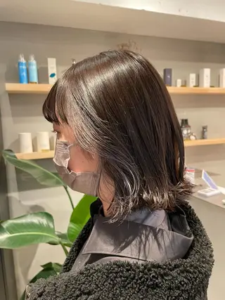 ミディアム カラー SALOWIN下北沢所属・hazuki 🌝のヘアスタイル