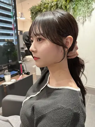 ミディアム 大阪/ショート 顔まわり/谷町のヘアスタイル