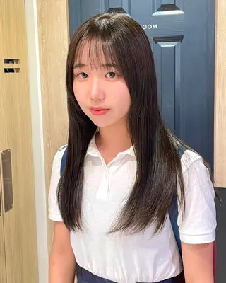 ロング カラー デザインパーマ/ 艶カラー/ボブのヘアスタイル