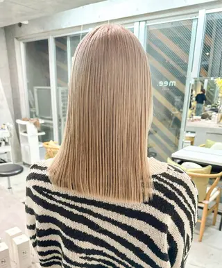 セミロング カラー アイブロウモデル 募集中🍒/北爪まゆのヘアスタイル