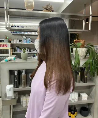 ロング 韓国ヘア 🎀華澄のヘアスタイル