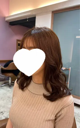 ミディアム カラー sakura カットモデル募集💖のヘアスタイル