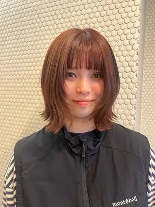 ショート レイヤー/暖色/ 髪質改善/永礼芳果のヘアスタイル