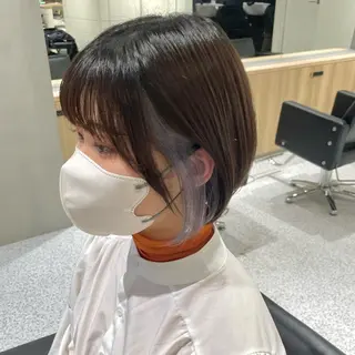 ショート カラー GO TODAY SHARE SALON 原宿本店所属・ブリーチ/ハイトーン 艶カラー/ユリナのヘアスタイル