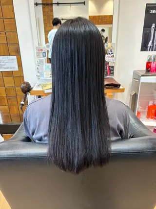 ロング パーマ 秋山知穂🌸縮毛矯正 ショートお任せ🌸のヘアスタイル