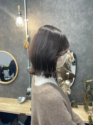 ミディアム カラー いなみね はるきのヘアスタイル