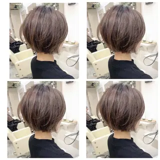ショート カラー 京都大人女性ショート 徒歩1分/秋山のヘアスタイル