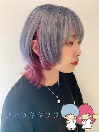 ショート カラー ハイトーン/ウルフ /小澤凌祐🦕のヘアスタイル