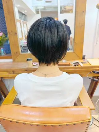 ショート カラー newline銀座所属・👑銀座ショート/ 絶壁補正/金子涼👑のヘアスタイル