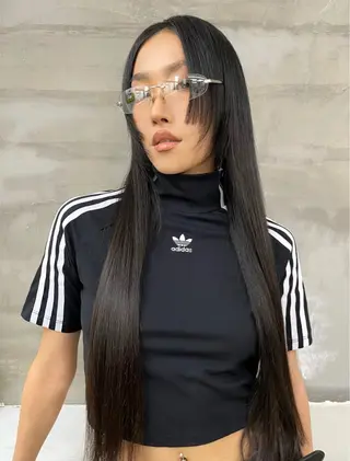 ロング デザインカラー⭐︎★ 🐆hyo🐆のヘアスタイル