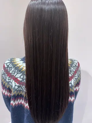 ロング カラー 松島 夏里のヘアスタイル