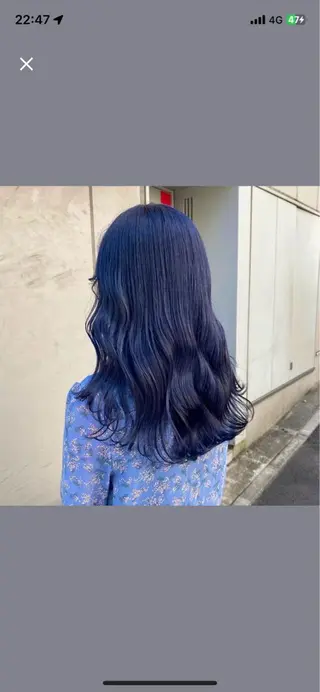 セミロング カラー パーマ ヘアアレンジ 透明感ブリーチカラー 🌈TOMOHIROのヘアスタイル