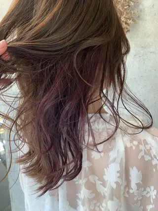 ロング カラー にった みずきのヘアスタイル