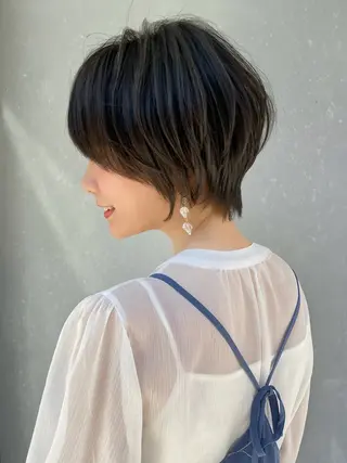 ショート カラー パーマ ヘアアレンジ 【くせ毛解消】縮毛 髪質改善✨たくみ✨のヘアスタイル