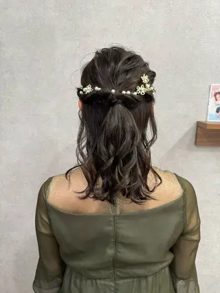 ミディアム まとまるボブ🌼 アレンジ🌼鴨下穂香のヘアスタイル