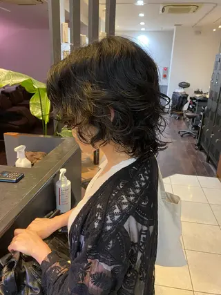 ミディアム レイヤー支持no.1 ☆笠原翔一のヘアスタイル