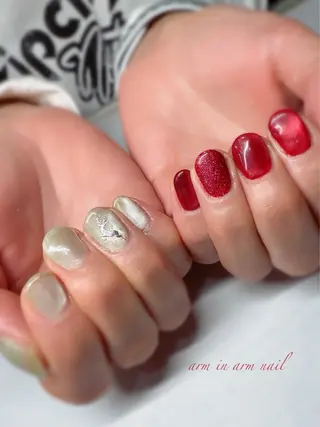 ネイル arm in arm ︎✿Yamamotoのマツエク・マツパデザイン