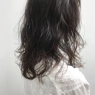 ミディアム パーマ ニュアンスヘア☆樋口 希世☆のヘアスタイル