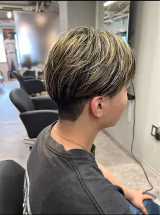 ショート カラー メンズ 外国人風カラー職人 レオのヘアスタイル