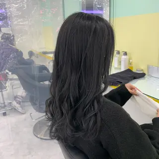 ロング カラー パーマ ヘアアレンジ ☁️縮毛矯正✖️ 透明感☁️りくのヘアスタイル