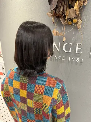 ミディアム カラー 巻ける美髪矯正/ 韓国ヘア/yutaのヘアスタイル