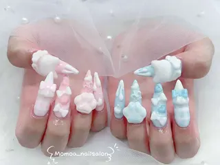 ネイル MoMoA Nail ネイル長さ出し専門店のネイルデザイン