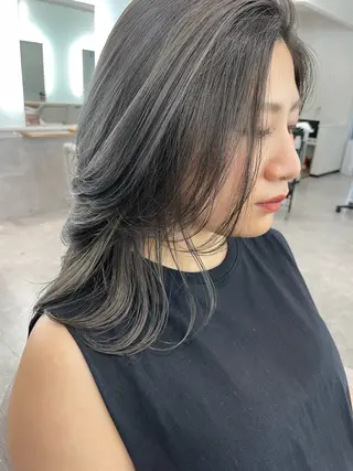 ロング カラー ヘアアレンジ 🌟anri🌟 🩶カラーモデル🩶のヘアスタイル