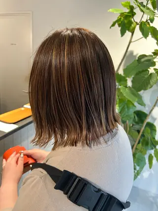 ミディアム カラー 💎韓国カラー Giness坂下巧のヘアスタイル