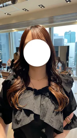 ロング 艶カラー/アレンジ/ はまぐちうみのヘアスタイル