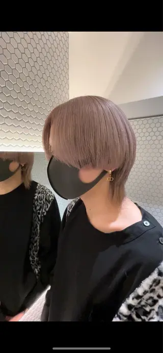 ショート カラー ハイライトカラー ❤︎hirokoのヘアスタイル