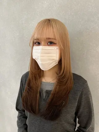 ロング YURA【髪質改善 /韓国レイヤー】のヘアスタイル