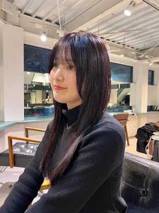 ロング カラー 渋谷🎀透明感カラー レイヤー/mikuのヘアスタイル