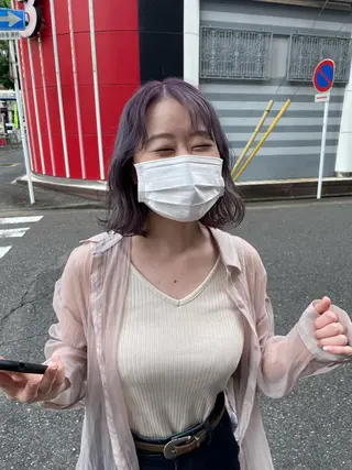 ミディアム カラー 高橋 みく/ minim 暖色のヘアスタイル