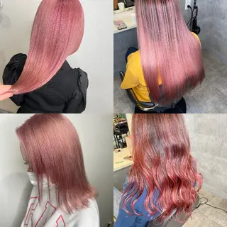 セミロング カラー ノミネーション大宮所属・TOSHIKI/ ハイトーン/髪質改善のヘアスタイル