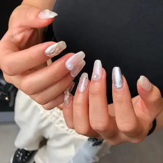 ロング カラー ヘアアレンジ キッズ ネイル マツエク・マツパ 福田 加奈のネイルデザイン