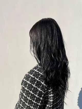 ロング カラー 黒岩 梨沙のヘアスタイル