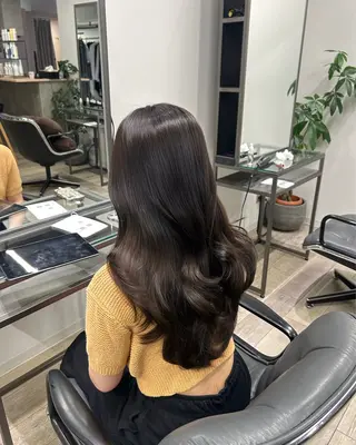 ロング 西口 陽菜のヘアスタイル