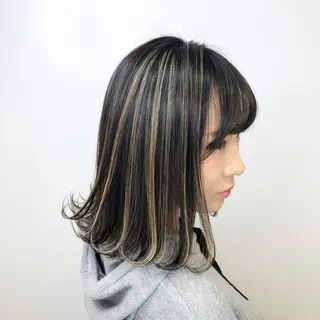 セミロング カラー パーマ ヘアアレンジ メンズ ⚠️激安ブリーチで 後悔してる方へ⚠️のヘアスタイル