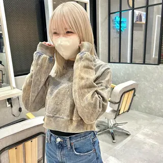 ミディアム カラー mood tatemachiのヘアスタイル