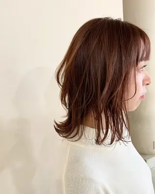 ミディアム 本田 卓也のヘアスタイル