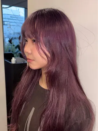 ロング 大下 心渚 /ブリーチ/艶カラーのヘアスタイル