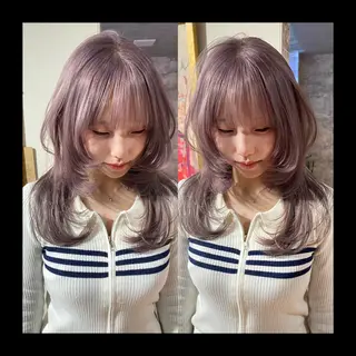 ミディアム カラー mai / linoah˚✧のヘアスタイル