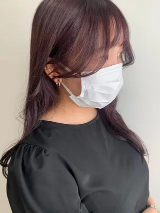 ロング カラー 韓国×巻ける髪質改善 💍maki💍のヘアスタイル