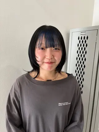 ミディアム カラー ヘアアレンジ 💝似合わせカット& カラーＵｒｕｎａ💝のヘアスタイル