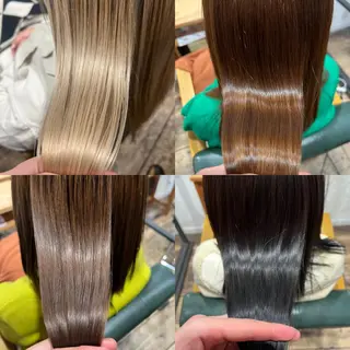 ロング 髪質改善/縮毛矯正/ 超高濃度水素ケアのヘアスタイル