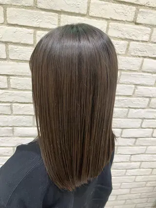 セミロング カラー 《艶髪縮毛矯正》 かのん☽⑅ ˖のヘアスタイル