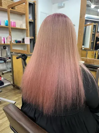 ロング カラー 似合わせ/ブリーチ/ 髪質改善/ミクෆ‪のヘアスタイル