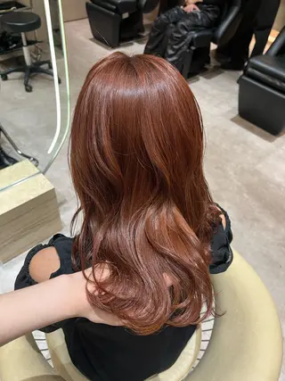 ミディアム カラー 顔周りカット/ 透明感カラー/ユナのヘアスタイル