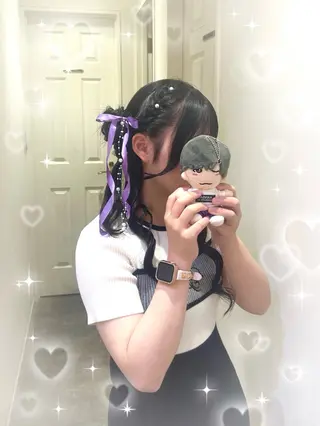 ヘアアレンジ 🎀透明感カラー🎀 ヘアメ／mikotoのヘアスタイル