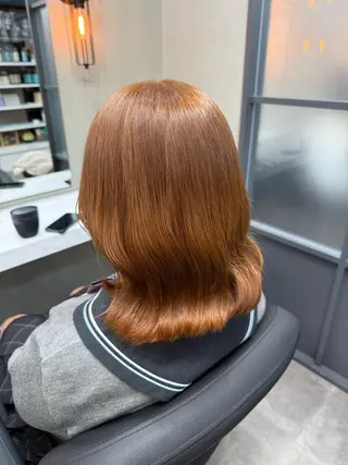 セミロング カラー 木村 智美のヘアスタイル